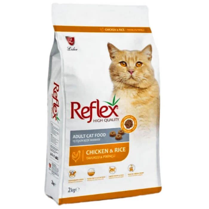 Reflex Adult Cat food 2kg chicken and rice | reflex adult food | Made in turkey