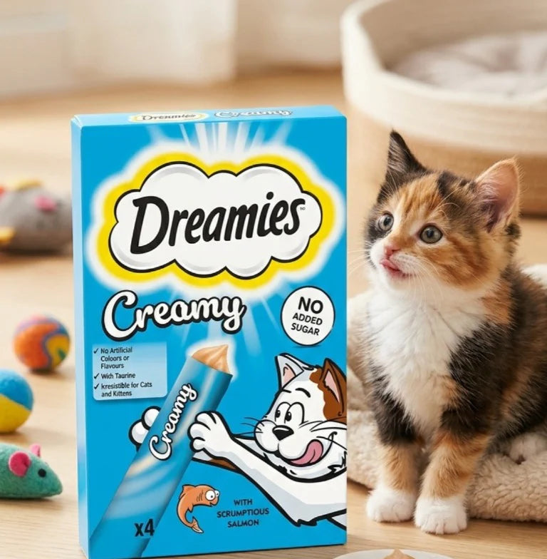 Dreamies Creamy Treats for Cats Scrumptious Salmon