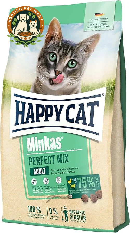Happy Cat Adult Perfect Mix Poultry, Fish & Lamb 1.5 Kg Bag