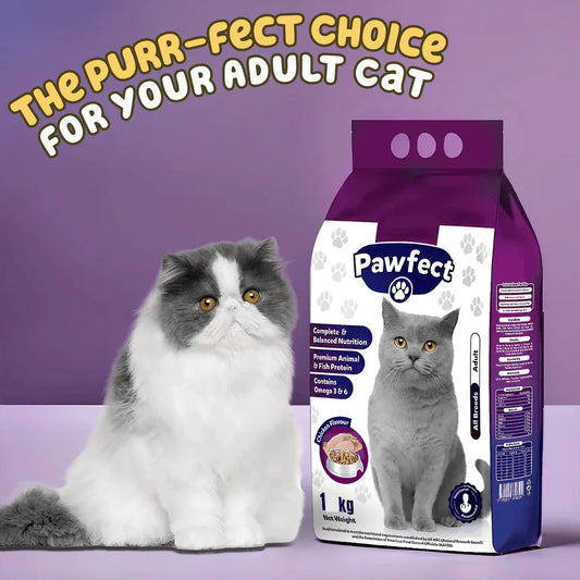 Pawfect Adult Cat Food 1 Kg - 1 Year and Above.